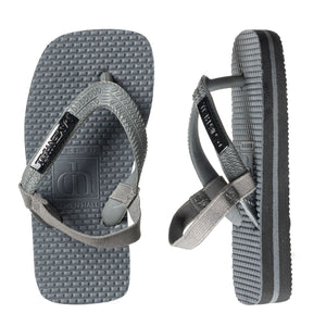 BOUTIQUE CHARCOAL GREY KIDS GUN METAL BLACK BADGE WITH STRAPS